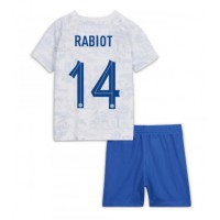 Frankreich Adrien Rabiot #14 Auswärts Trikotsatz Kinder WM 2022 Kurzarm (+ Kurze Hosen)